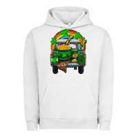 Pigment Lunar Rock st patricks day truck with pot of gold horseshoe a Urban Hoodie - RanaPortraitStore