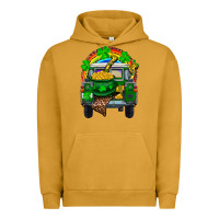 Pigment Peanut Butter st patricks day truck with pot of gold horseshoe a Urban Hoodie - RanaPortraitStore
