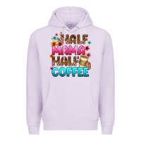 Lilac half mama half coffee Premium Hoodie - Zillion Design Studio