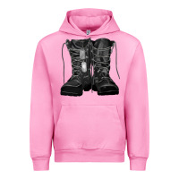 Fuchsia Pink soldier boots Urban Hoodie - RanaPortraitStore