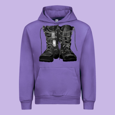 Soldier Boots Urban Hoodie Designed By Ranaportraitstore