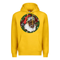 Lemon African American Santa Christmas Premium Hoodie - RanaPortraitStore