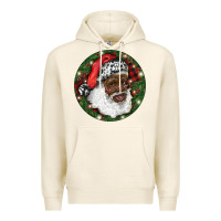 Tofu African American Santa Christmas Premium Hoodie - RanaPortraitStore