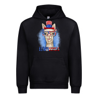 Black llamerica Urban Hoodie - RanaPortraitStore
