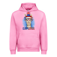 Fuchsia Pink llamerica Urban Hoodie - RanaPortraitStore