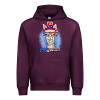 Mauve Wine llamerica Urban Hoodie - RanaPortraitStore