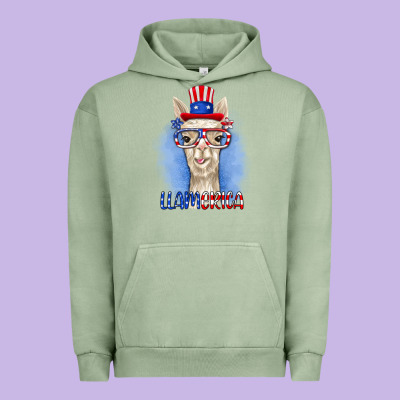 Llamerica Urban Hoodie Designed By Ranaportraitstore