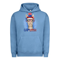 Pigment Pebble Blue llamerica Urban Hoodie - RanaPortraitStore