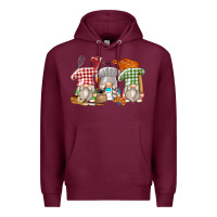 Burgundy bakery gnomes Premium Hoodie - Zillion Design Studio