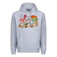 Heather Grey bakery gnomes Premium Hoodie - Zillion Design Studio