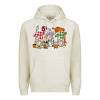 Oatmeal Heather bakery gnomes Premium Hoodie - Zillion Design Studio