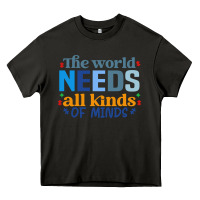 Asphalt The world needs all kinds of minds Heavy Core Tee - CowhideDigitalArt