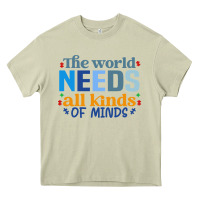 Mossy The world needs all kinds of minds Heavy Core Tee - CowhideDigitalArt
