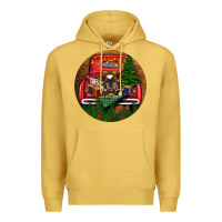 Antique Gold Baby Cow Christmas Premium Hoodie - RanaPortraitStore