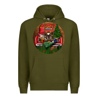 Army Green Baby Cow Christmas Premium Hoodie - RanaPortraitStore