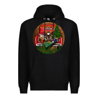 Black Baby Cow Christmas Premium Hoodie - RanaPortraitStore