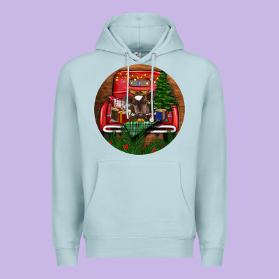 Premium Hoodie Baby Cow Christmas