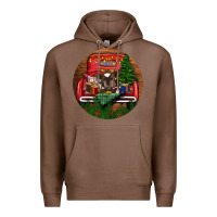 Chestnut Baby Cow Christmas Premium Hoodie - RanaPortraitStore