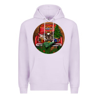 Lilac Baby Cow Christmas Premium Hoodie - RanaPortraitStore