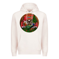 Pale Pink Baby Cow Christmas Premium Hoodie - RanaPortraitStore