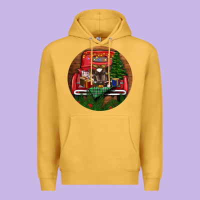 Premium Hoodie Baby Cow Christmas