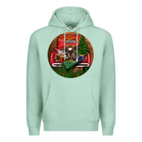 Seafoam Baby Cow Christmas Premium Hoodie - RanaPortraitStore