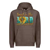 Coffee trust in the lord with all your heart Premium Hoodie - texasbilliewilder