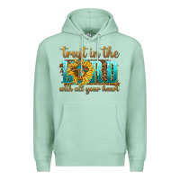 Seafoam trust in the lord with all your heart Premium Hoodie - texasbilliewilder