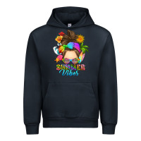 Navy messy bun summer vibes Urban Hoodie - RanaPortraitStore