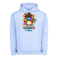 Pigment Grape Ice messy bun summer vibes Urban Hoodie - RanaPortraitStore