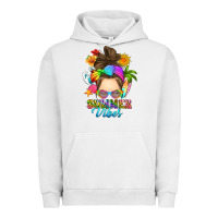 Pigment Lunar Rock messy bun summer vibes Urban Hoodie - RanaPortraitStore
