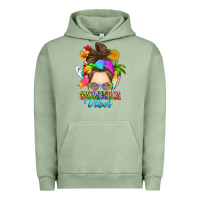 Pigment Oil Green messy bun summer vibes Urban Hoodie - RanaPortraitStore