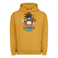 Pigment Peanut Butter messy bun summer vibes Urban Hoodie - RanaPortraitStore