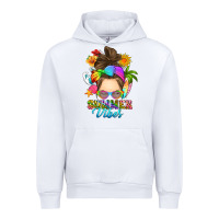 White messy bun summer vibes Urban Hoodie - RanaPortraitStore