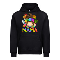 Black messy bun mama summer Urban Hoodie - RanaPortraitStore