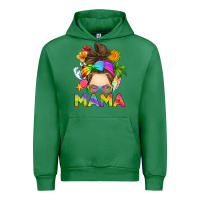 Emerald messy bun mama summer Urban Hoodie - RanaPortraitStore