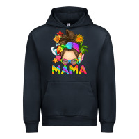 Navy messy bun mama summer Urban Hoodie - RanaPortraitStore
