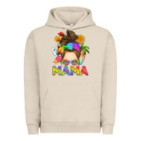 Pigment French Oak messy bun mama summer Urban Hoodie - RanaPortraitStore
