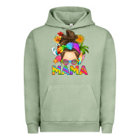 Pigment Oil Green messy bun mama summer Urban Hoodie - RanaPortraitStore