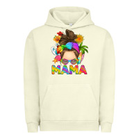 Pigment Pistachio messy bun mama summer Urban Hoodie - RanaPortraitStore