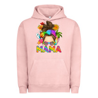 Pigment Salmon messy bun mama summer Urban Hoodie - RanaPortraitStore