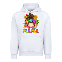 White messy bun mama summer Urban Hoodie - RanaPortraitStore