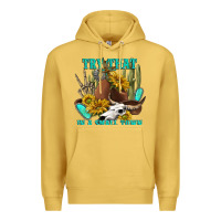 Antique Gold try that in a small town Premium Hoodie - texasbilliewilder