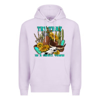Lilac try that in a small town Premium Hoodie - texasbilliewilder