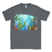 Charcoal Heather lobster background Classic Tee - BarkalooDesign