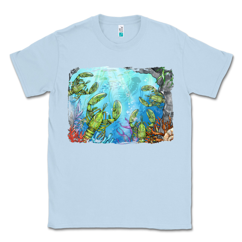 Lobster Background Classic Tee by BarkalooDesign | Teevron