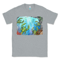 Heather Grey lobster background Classic Tee - BarkalooDesign