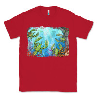 Red lobster background Classic Tee - BarkalooDesign