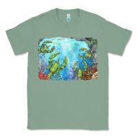 Sage lobster background Classic Tee - BarkalooDesign