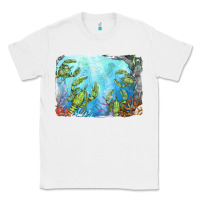 White lobster background Classic Tee - BarkalooDesign